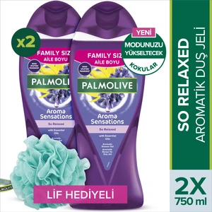 Aroma Sensations So Relaxed Aromatik Banyo ve Duş Jeli 750 ml x 2 Adet + Duş Lifi Hediye
