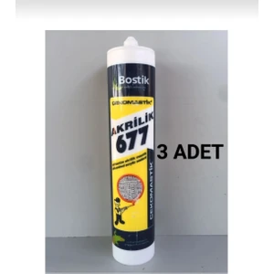 Akrilik Mastik 677-BEYAZ 500 gr - 3 Adet