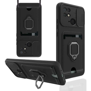 M.TK Moveteck Xiaomi Redmi 10C / Poco C40 Uyumlu Kılıf Kamera Lens Korumalı