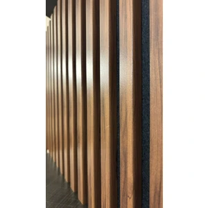 Şahan Art Deco Akustik Duvar Paneli / Ceviz / 1.  MDF / 1. Keçe