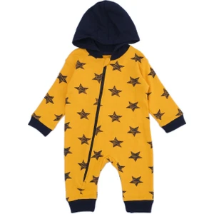 Yandan Fermuarlı Kapşonlu Bebek Tulum BS504