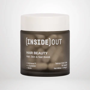 Inside Out Hair Beauty Saç ve Tırnak Vitamini 30 Kapsül Aktif İçeriklerle Unisex Kullanıma Uygun