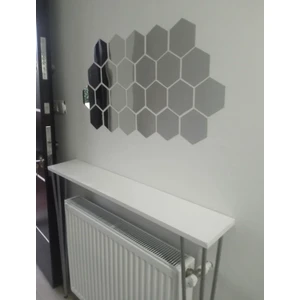 Dekoratif Pleksi Ayna Bal Peteği 17 x16 10 Adet