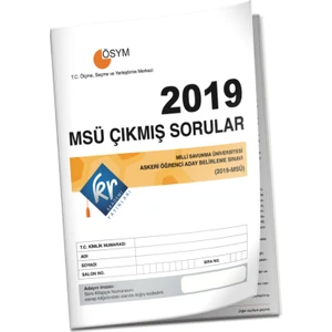 Kr Akademi Yayınları 2019 MSÜ Çıkmış Sorular Tıpkı Basım Kitapçığı