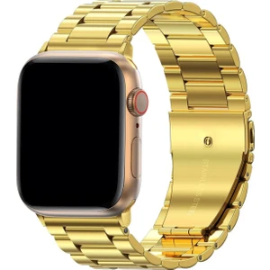 Apple Watch Series 1/2/3/4/5/6/7/8/se 42/44/45/49 mm Kordon Paslanmaz Çelik Baklalı Ayarlanabilir Akıllı Saat Kordonu