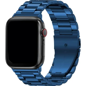 Apple Watch Series 1/2/3/4/5/6/7/8/se 42/44/45/49 mm Kordon Paslanmaz Çelik Baklalı Ayarlanabilir Akıllı Saat Kordonu