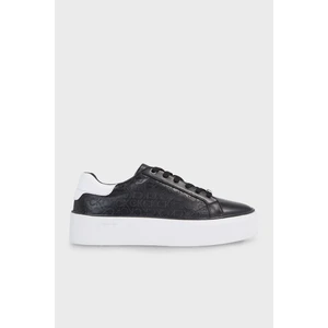 Calvin Klein Logolu Deri Platform Sneaker Ayakkabı HW0HW018700GQ Bayan Ayakkabı HW0HW01870 0gq