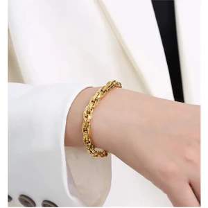 18-23 cm Ayarlanabilen Unisex Çelik Bileklik