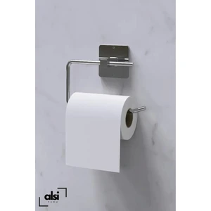 Alsi Home Yapışkanlı Gümüş Renk Tuvalet Kağıdı Tutacağı/tuvalet Wc Kağıtlık