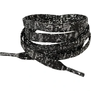 3 ÇİFT - 120 cm Simli Yassı Bağcık, Ayakkabılara Renk Katan Bağcıklar, Günlük, Converse Bağcık