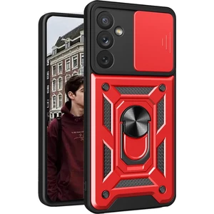 M.TK Moveteck Samsung Galaxy M14 Kılıf Kamera Korumalı Sürgülü Yüzüklü Standlı