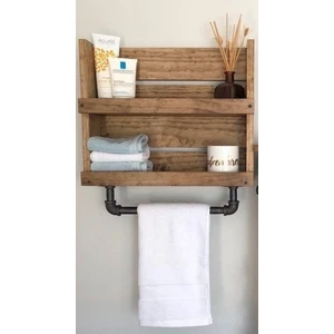 Umut Park Ahşap Banyo Rafı ve Havluluk.