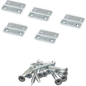 Düz Gönye Metal Mobilya Montaj Aparatı 10 Adet 15X50MM KB63