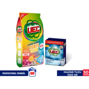 Uec Matik 9 kg Colourful ve Uec Özel Tuz 1,5kg