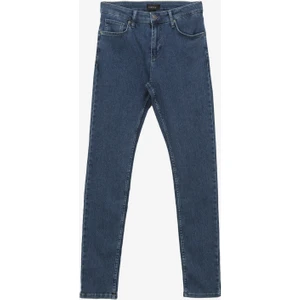 Normal Bel Dar Paça Skinny Fit Mavi Erkek Denim Pantolon F4SM-PNT 108