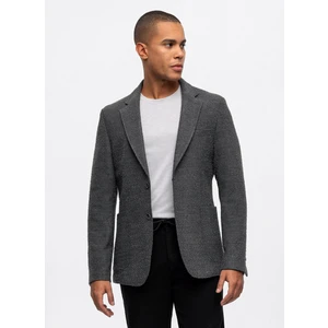 Back And Bond Antrasit Slim Fit Mono Yaka Ceket