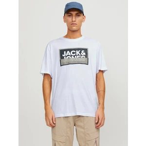 Jack & Jones O Yaka Beyaz Erkek T-Shirt 12253442