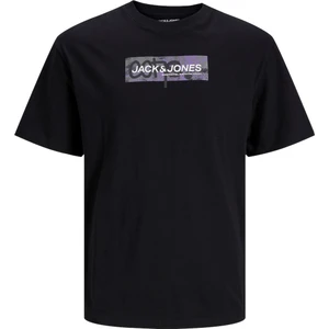 Jack & Jones O Yaka Standart Kalıp Siyah Erkek T-Shirt 12253477