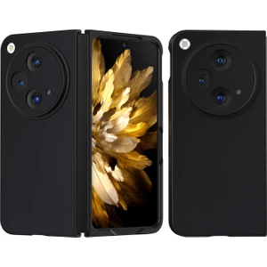 Oneplus Open/oppo Find N3 Için Deri Desenli Plastik Koruma Kılıf