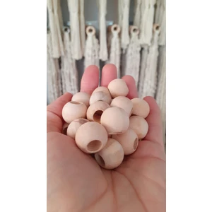 Taha Hamak 50 Adet 16 mm Ham Ahşap Boncuk