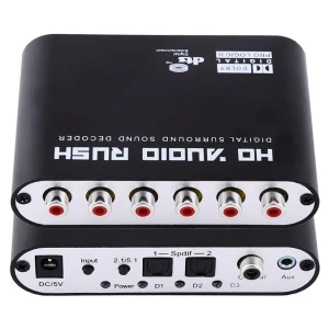 Optik Surround Ses Çevirici Aux Surround Çevirici Coaxial Surround Ses Dönüştürücü