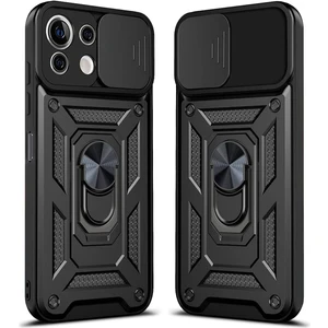 M.TK Moveteck Xiaomi Mi 11 Lite 5g Kılıf Kamera Korumalı Sürgülü Yüzüklü Standlı Mi 11 Lite Ne