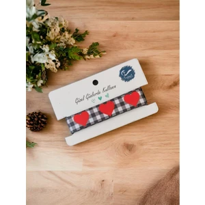 Tuğset Etiket Sevgililer Günü Love Kurdele Kalp  Desenli Kurdele 2 mt -T884