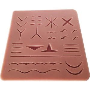 Şimdi Trend Cerrahi Silikon Dikiş Pedi Dikiş 18 x 20 x 1 cm Eğitim Matı
