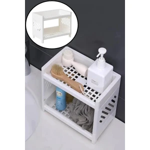 Venedik 2 Katlı Plastik Banyo Rafı - Banyo Organizeri
