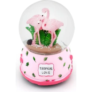 DEMPOWER Flamingo Tasarımlı Işıklı Kar Küresi