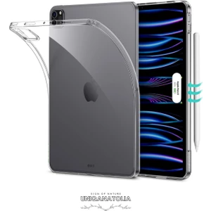 iPad Pro 4.nesil 11 Inç 2022 Uyumlu Premium Şeffaf Silikon Kılıf