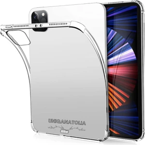 iPad Pro 12.9 Inç 2022 6.nesil Uyumlu Premium Şeffaf Silikon Kılıf