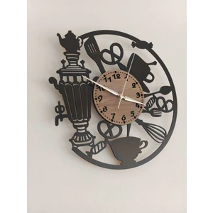 Ümra Lazer Üm-Ra Lazer Mutfak Cafe Duvar Saat - 40X40 cm