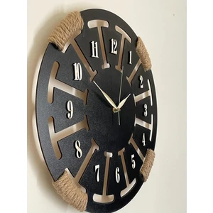 Ümra Lazer Üm-Ra Lazer Rakamlı Ahşap Dekoratif Duvar Saati 40X40 cm