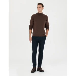 Pierre Cardin Erkek Lacivert Slim Fit Kanvas Pantolon 50278130-VR033