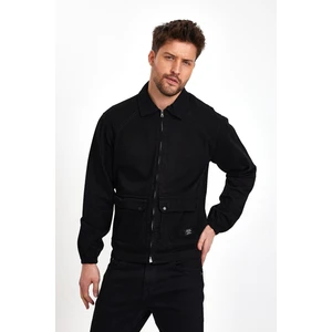 Unisex Streetwear Stil Jean Rahat ve Tarz Fermuarlı Kot Ceket Siyah