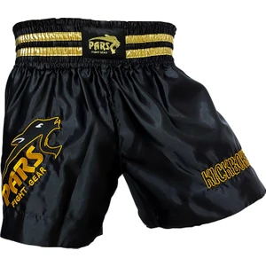 Kick Boks Şortu Nakışlı Siyah