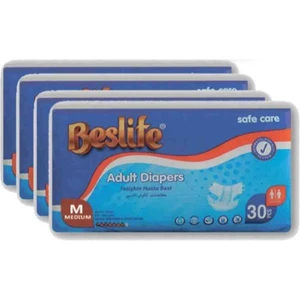 M Beden 4 Paket 120 Adet Tekstil Yüzey Hasta Bezi