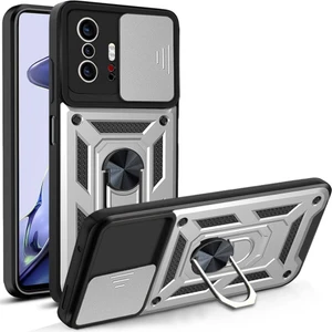 M.TK Moveteck Xiaomi Mi 11T Mi 11T Pro Kılıf Kamera Korumalı Sürgülü Yüzüklü Standlı