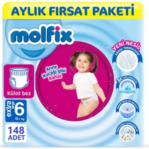 6 Beden Külot Bebek Bezi 148 Adet