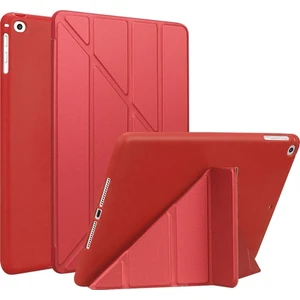 Apple iPad Air 3.nesil 10.5 Inç Yatay ve Dikey Standlı Uyku Modlu Arka Soft Yumuşak Silikon Trifold Tablet Kılıfı (Model A2152,A2123,A2153)