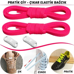 2 ÇİFT - Tak Bırak, Bağlamaya Gerek Olmayan Yeni Nesil Elastik,  Pratik, Akıllı Bağcık