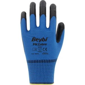 Pn Zebra Polyester Örme Nitril Eldiven 12 Çift