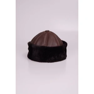 Tahiroğlu Deri 1987 Hakiki Deri İçi Kürklü Çeçen Şapka