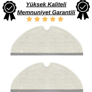 Roborock Q5 Pro, Q5 Pro Plus 2 Adet Mop Fiber Paspas-Yüksek Kaliteli