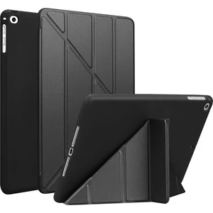 Apple iPad 10.2 8.nesil Kılıf Yatay ve Dikey Standlı Uyku Modlu Arka Soft Yumuşak Silikon Trifold Tablet Kılıfı (Model A2270,A2428,A2429,A2430)