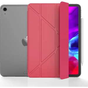 Apple ipad Air 2 9.7 Inç Kılıf Yatay ve Dikey Standlı Uyku Modlu Arka Sert Pc Trifold Tablet Kılıfı (Model A1566,A1567)