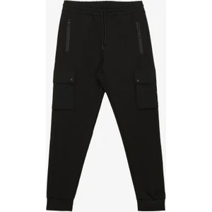 Lastikli Bel Basic Siyah Erkek Eşofman Altı F4SM-EA 0772