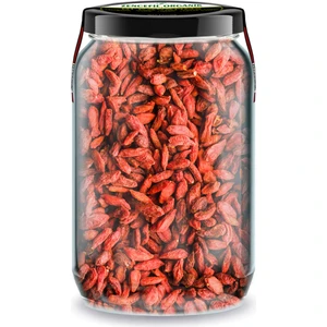 Zencefil Organik Goji Berry Bi Kavanoz 660 cc Cam Kavanozda Katkısız Kuru Goji Berry Üzümü Pure Dried Goji Berries
