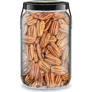 Zencefil Organik Pikan Cevizi Içi Bi Kavanoz 660 cc Cam Kavanozda Saf Katkısız Pikan Ceviz Iç Pecan Nuts